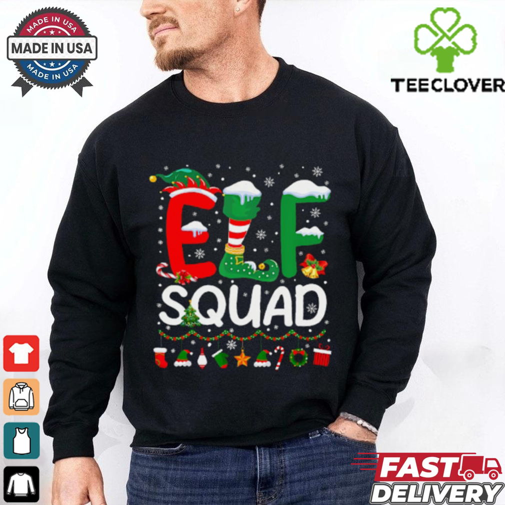 Elf Squad Christmas Family Matching Pajamas Kids Funny Xmas T Shirt Elf Squad Christmas Family Matching Pajamas Kids Funny Xmas T Shirt