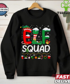 Elf Squad Christmas Family Matching Pajamas Kids Funny Xmas T Shirt