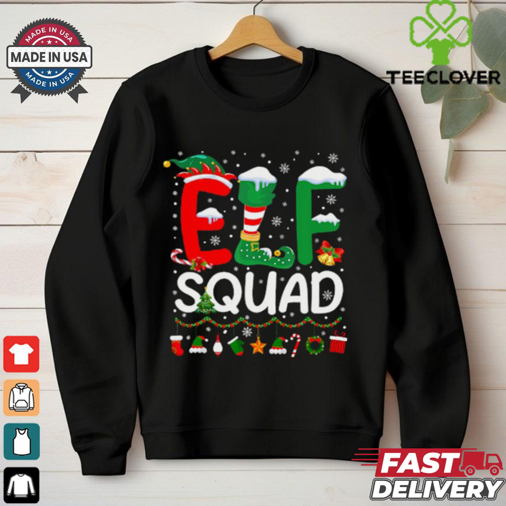 Elf Squad Christmas Family Matching Pajamas Kids Funny Xmas T Shirt Elf Squad Christmas Family Matching Pajamas Kids Funny Xmas T Shirt