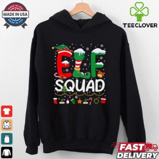 Elf Squad Christmas Family Matching Pajamas Kids Funny Xmas T Shirt
