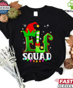 Elf Squad Santa hat Christmas sweatshirt