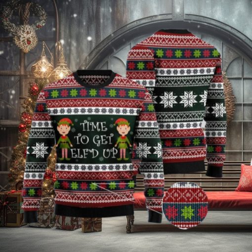 Elf Time Ugly Christmas Sweater AOP All Over Printed Sweater