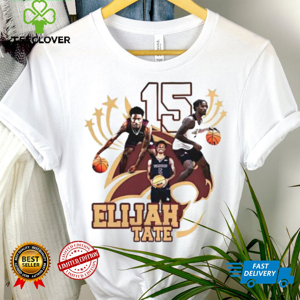 Elijah Tate Texas State Bobcats Men’s Basketball Shirt