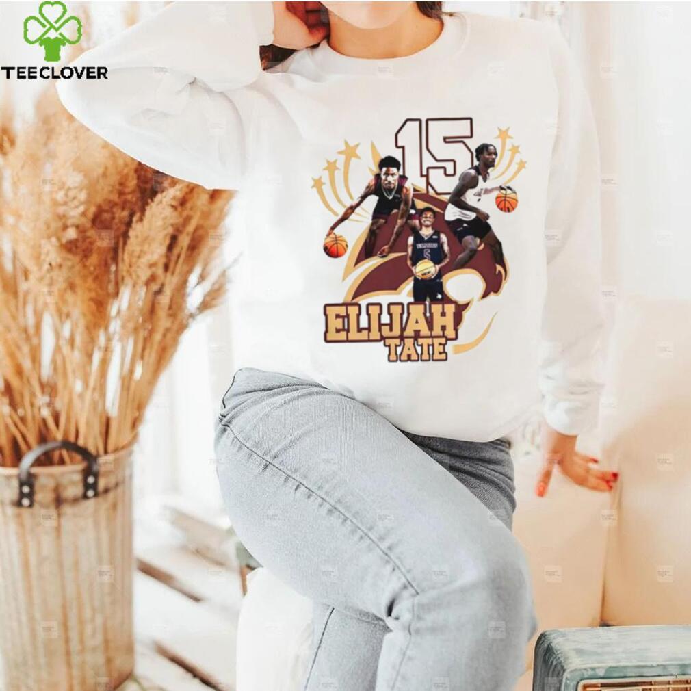 Elijah Tate Texas State Bobcats Men’s Basketball Shirt Elijah Tate Texas State Bobcats Men’s Basketball Shirt