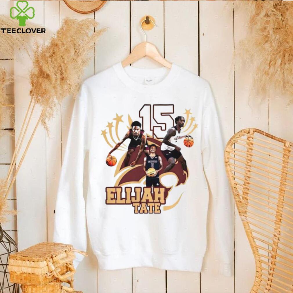 Elijah Tate Texas State Bobcats Men’s Basketball Shirt Elijah Tate Texas State Bobcats Men’s Basketball Shirt