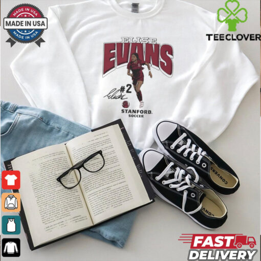 Elise Evans Stanford Cardinal Soccer signature cartoon shirt
