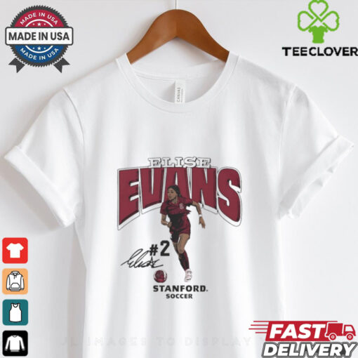 Elise Evans Stanford Cardinal Soccer signature cartoon shirt