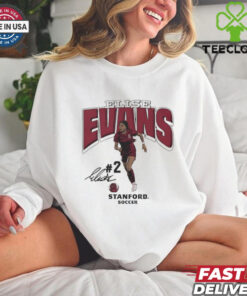 Elise Evans Stanford Cardinal Soccer signature cartoon shirt