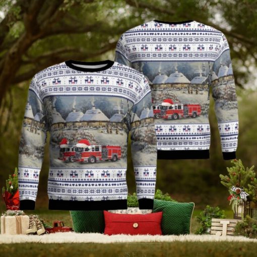Elizabeth NJ Elizabeth Fire Department AOP Ugly Sweater Gift For Men And Women