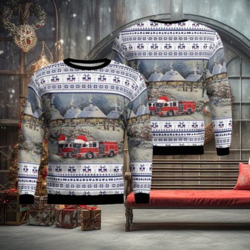 Elizabeth NJ Elizabeth Fire Department AOP Ugly Sweater Gift For Men And Women