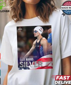 Ellie Marks Team USA Silver Medal Women’s 50m Freestyle S6 Paris Paralympics Poster t shirt