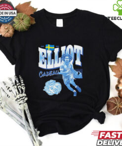 Elliot Cadeau North Carolina Tar Heels cartoon shirt