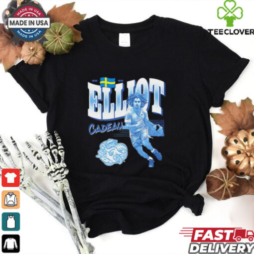 Elliot Cadeau North Carolina Tar Heels cartoon shirt