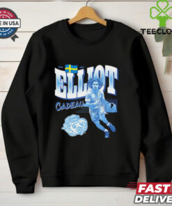 Elliot Cadeau North Carolina Tar Heels cartoon shirt