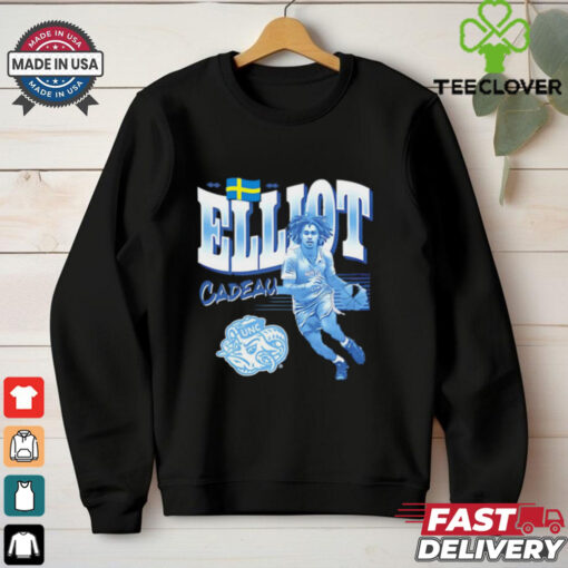 Elliot Cadeau North Carolina Tar Heels cartoon shirt