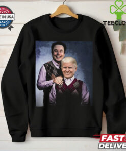 Elon Musk & Donald Trump Step Brothers Portrait T Shirt