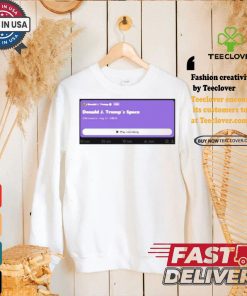 Elon Musk Interviews Trump Listen Live Shirt