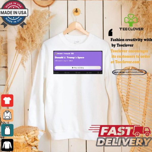 Elon Musk Interviews Trump Listen Live Shirt