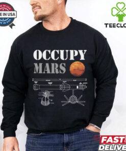 Elon Musk Wearing Occupy Mars Starship Rocket Unisex T Shirt