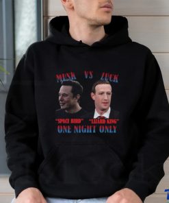 Elon Musk vs Mark Zuckerberg Space Bird Lizard King one night Only shirt