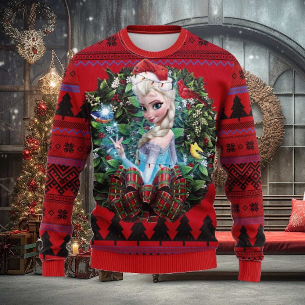 Elsa Frozen Party New Noel Mc Thanksgiving Ugly Christmas Sweater For Men Women Elsa Frozen Party New Noel Mc Thanksgiving Ugly Christmas Sweater For Men Women