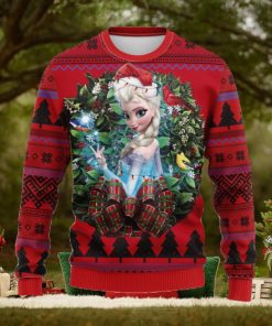 Elsa Frozen Party New Noel Mc Thanksgiving Ugly Christmas Sweater For Men Women