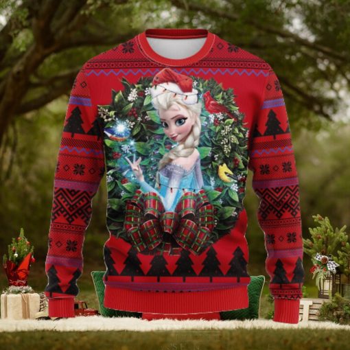 Elsa Frozen Party New Noel Mc Thanksgiving Ugly Christmas Sweater For Men Women