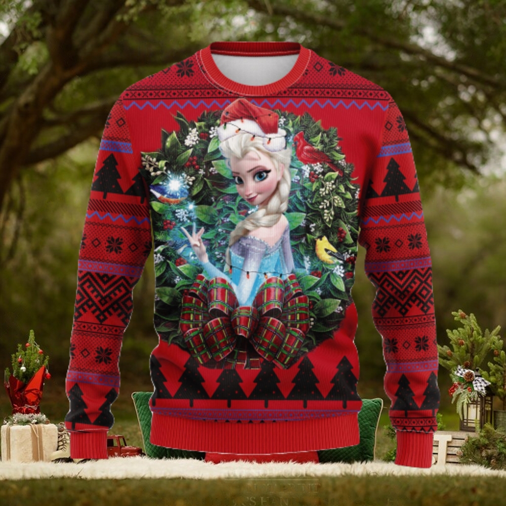 Elsa Frozen Party New Noel Mc Thanksgiving Ugly Christmas Sweater For Men Women Elsa Frozen Party New Noel Mc Thanksgiving Ugly Christmas Sweater For Men Women