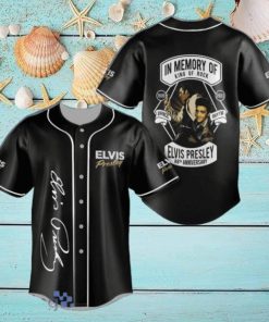 Elvis Presley 88th Anniversary Black Jersey Baseball Shirt Style Gift Shirt