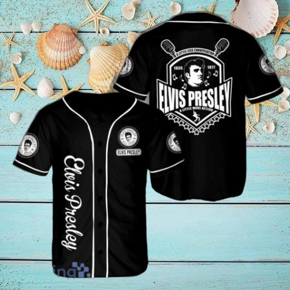 Elvis Presley A Little Less Conversation Jersey Baseball Shirt Style Gift Shirt Elvis Presley A Little Less Conversation Jersey Baseball Shirt Style Gift Shirt