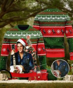 Elvis Presley A Tribute To The King Of Christmas Chirstmas Gifts 2024 Xmas For Family And Friends Ugly Sweater