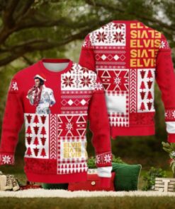 Elvis Presley A Unique Twist On Holiday Fashion Chirstmas Gifts 2024 Xmas For Family And Friends Ugly Sweater