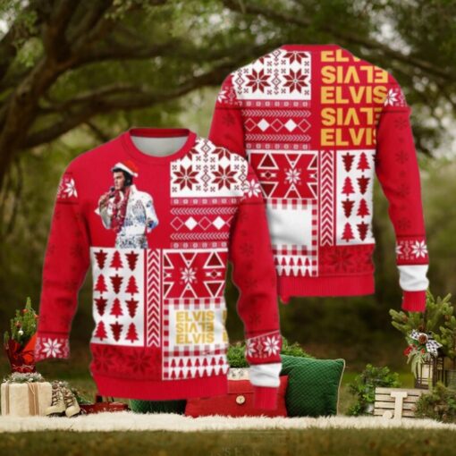 Elvis Presley A Unique Twist On Holiday Fashion Chirstmas Gifts 2024 Xmas For Family And Friends Ugly Sweater