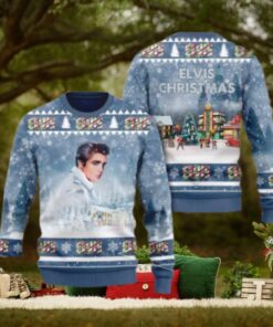 Elvis Presley An Iconic Look Chirstmas Gifts 2024 Xmas For Family And Friends Ugly Sweater
