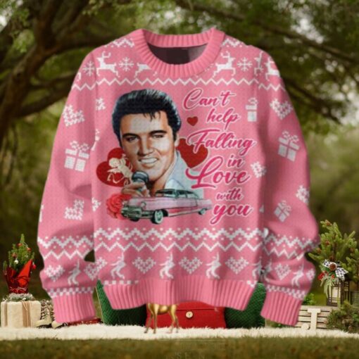 Elvis Presley Cant Help Falling In Love With You Valentine Chirstmas Gifts 2024 Xmas For Family And Friends Ugly Sweater