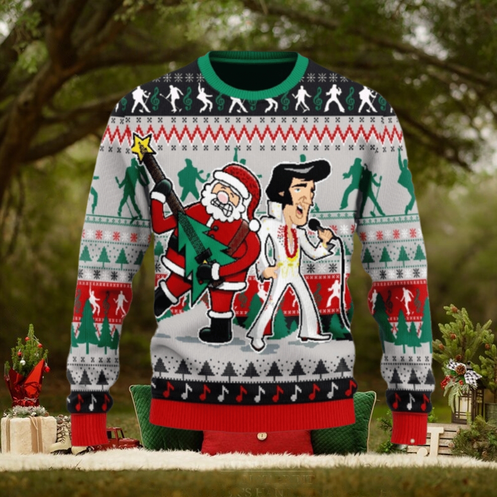 Elvis presley store christmas sweater