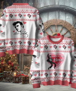 Elvis Presley Hunk O Love Elvis For Valentine Day Chirstmas Gifts 2024 Xmas For Family And Friends Ugly Sweater