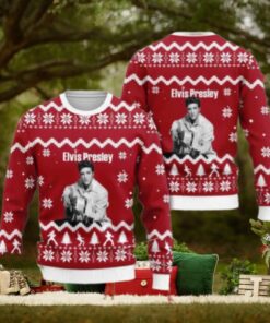 Elvis Presley Look Fit For A King Chirstmas Gifts 2024 Xmas For Family And Friends Ugly Sweater