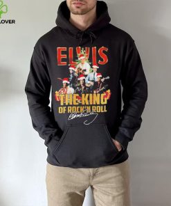 Elvis Presley Santa Hat The King Of Rock N Roll Christmas Signatures Shirt