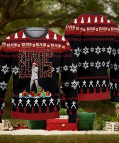 Elvis Presley Ugly Sweater, The King Of Rock N Roll Christmas Sweater