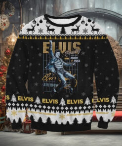 Elvis Presley Xmas Sweater, Elvis Presley Ugly Sweater, King Of Rock And Roll Sweater, Elvis Christmas Sweater, Elvis King Sweatshirt