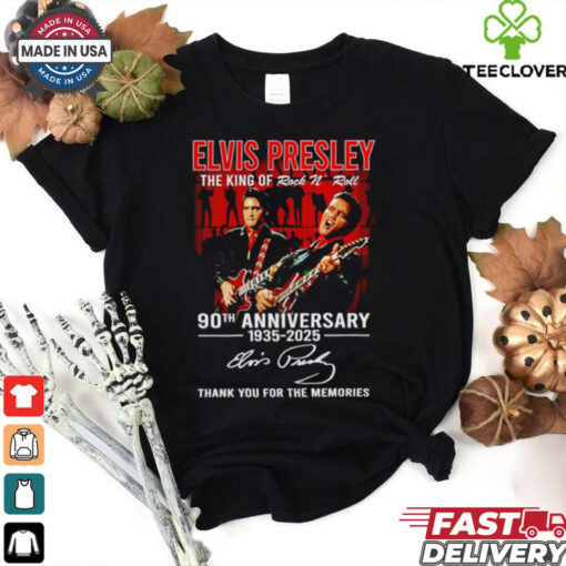 Elvis Presley the King of Rock N Roll 90th anniversary 1935 2025 shirt