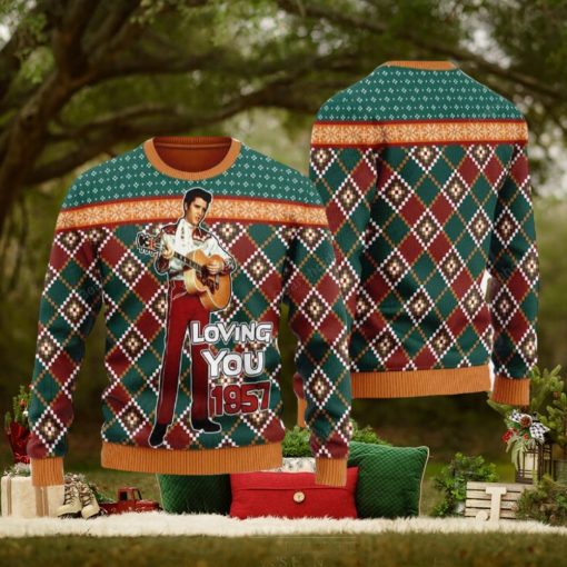 Elvis ‘Loving You’ 1957 Christmas Ugly Sweater For Men And Women Gift Hoidays