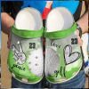 Personalized Flower Basketball Women Girl Crocs Clogs
