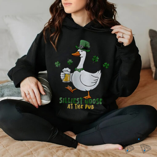 Embroidered Silliest Goose At The Pub St. Patrick’s Day Shirt