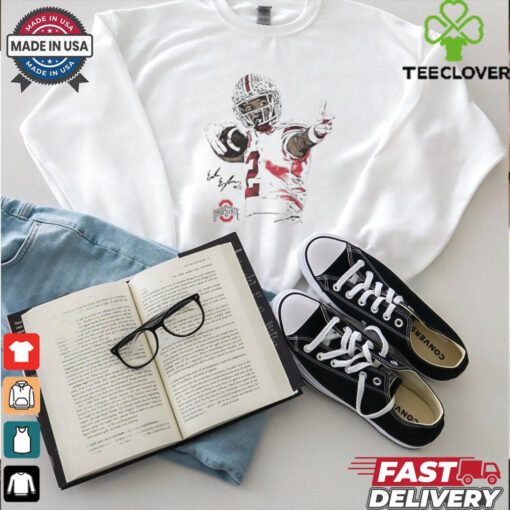 Emeka Egbuka Bullseye cartoon shirt