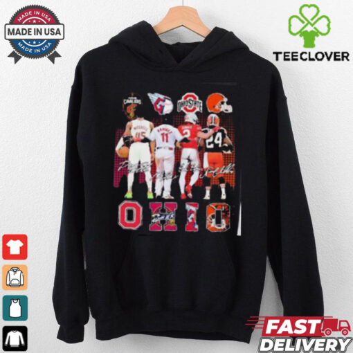 Emeka Egbuka Donovan Mitchell Nick Chubb And Jose Ramirez Ohio Sports Teams Shirt