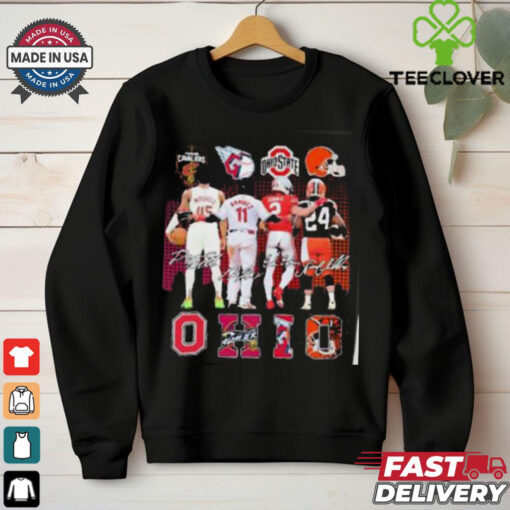 Emeka Egbuka Donovan Mitchell Nick Chubb And Jose Ramirez Ohio Sports Teams Shirt