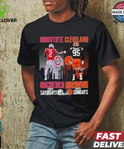 Emeka Egbuka Ohio State Buckeyes On Saturdays And Myles Garrett Cleveland Browns On Sundays Shirt