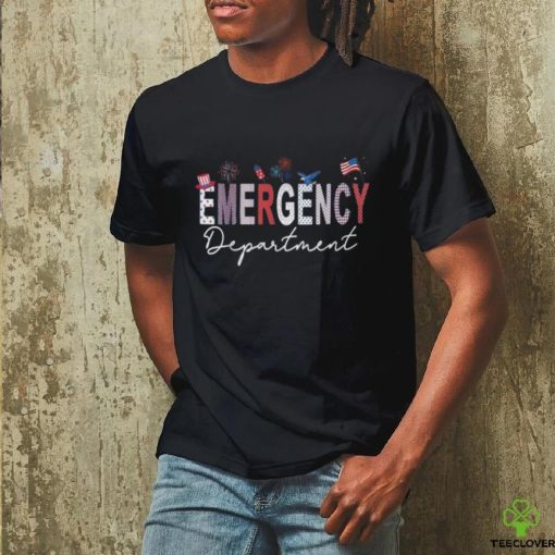 Emergency Department 4Th Of July Usa Emergency Room Nurse T Shirt